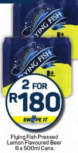 Pick n Pay Hypermarket Flying Fish Pressed Lemon Flavoured Beer Cans offer