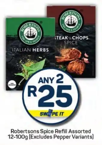 Pick n Pay Hypermarket Robertsons Spice Refill Assorted offer