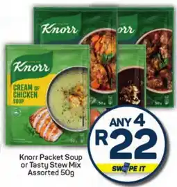 Pick n Pay Hypermarket Knorr Packet Soup or Tasty Stew Mix Assorted offer
