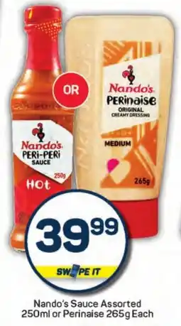 Pick n Pay Hypermarket Nando's Sauce Assorted or Perinaise offer