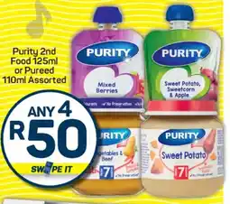 Pick n Pay Hypermarket Purity 2nd Food or Pureed Assorted offer