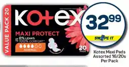 Pick n Pay Hypermarket Kotex Maxi Pads Assorted offer