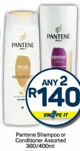 Pick n Pay Hypermarket Pantene Shampoo or Conditioner Assorted offer