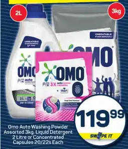 Pick n Pay Hypermarket Omo Auto Washing Powder Assorted, Liquid Detergent or Concentrated Capsules offer