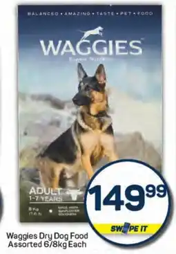 Pick n Pay Hypermarket Waggies Dry Dog Food Assorted offer