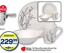 Pick n Pay Hypermarket REAL HOME Porcelain Dinner Set offer