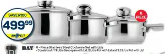 Pick n Pay Hypermarket DAY Stainless Steel Cookware Set with Lids offer