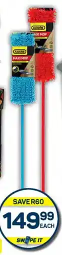 Pick n Pay Hypermarket ADDIS Microfibre Maxi Mop Assorted Colours offer