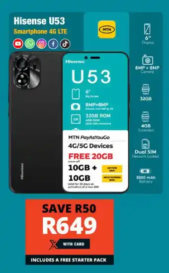 Checkers Hisense U53 offer