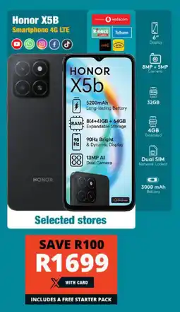 Checkers Honor X5B offer