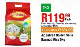 Take 'n Pay AZ Zahraa Golden Sella Basmati Rice offer