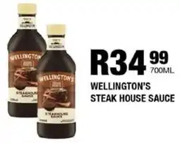 Take 'n Pay Wellington's steak house sauce offer