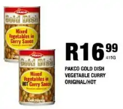Take 'n Pay Pakco gold dish vegetable curry original/ hot offer