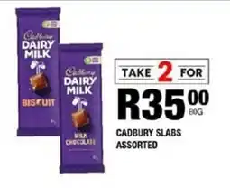 Take 'n Pay Cadbury slabs assorted offer