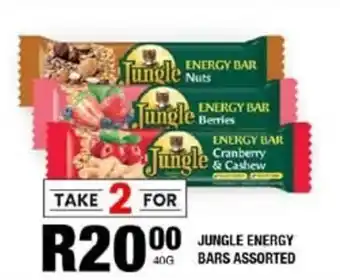 Take 'n Pay Jungle energy bars assorted offer