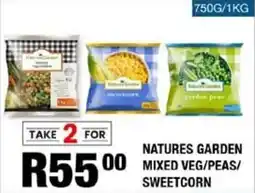 Take 'n Pay Natures garden mixed veg/ peas/ sweetcorn offer
