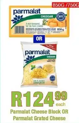Take 'n Pay Parmalat Cheese Block OR Parmalat Grated Cheese offer