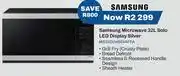Expert Samsung 32L Solo LED Display Silver Microwave MS32DG4504ATFA offer