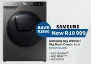 Expert Samsung 9Kg Washer/6Kg Dryer Combo (Inox) WD90T654DBN offer