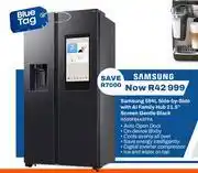 Expert Samsung 594L Side By Side With AI Family Hub 21.5 Screen Gentle Black RS90F64A2FFA offer