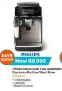 Expert Philips Series 2300 Fully Automatic Espresso Machine Silent Brew EP2336/40 offer