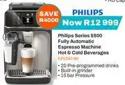 Expert Philips Series 5500 Fully Automatic Espresso Machine Hot & Cold Beverages EP5547/90 offer