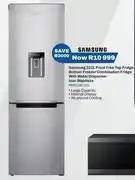 Expert Samsung 321L Frost Free Top Fridge Bootom Freezer Combination With Water Dispenser Inox Stainless RB offer