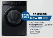 Expert Samsung 11Kg Front Loader Washing Machine (LED Black) WW11CGC04DABFA offer