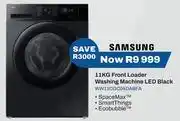 Expert Samsung 11Kg Front Loader Washing Machine LED Black WW11CGC04DABFA offer