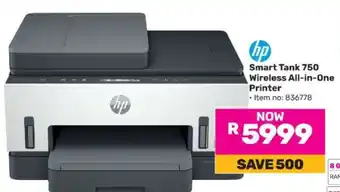 Game HP Smart Tank 750 Wireless All In One Printer offer