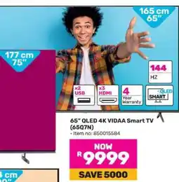 Game 65 QLED 4K VIDAA Smart TV (65Q7N) offer