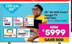 Game 55 4K UHD Smart Google TV (55P755) offer