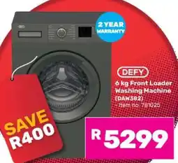 Game DEFY 6 kg Front Loader Washing Machine (DAW382) offer