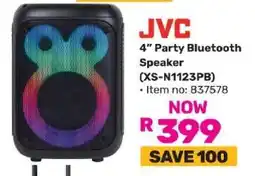 Game JVC 4” Party Bluetooth Speaker (XS-N1123PB) offer