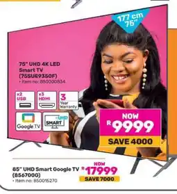Game 75” UHD 4K LED Smart TV (75SUE9350F) offer