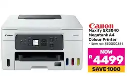 Game Canon Maxify GX3040 Megatank A4 Colour Printer offer