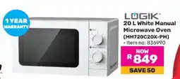 Game LÖGIK 20 L White Manual Microwave Oven (MM720C2GX-PM) offer