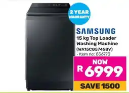 Game Samsung 15 kg Top Loader Washing Machine offer