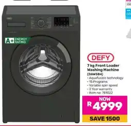 Game DEFY 7 kg Front Loader Washing Machine (DAW384) offer
