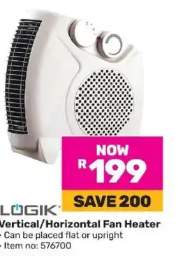 Game Logik Vertical/Horizontal Fan Heater offer