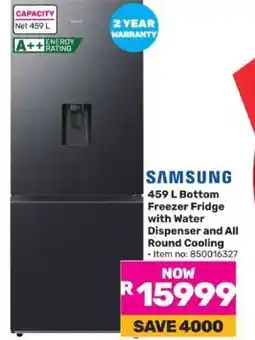 Game SAMSUNG 459 L Bottom Freezer Fridge offer