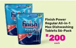 Game Finish Power Regular All-in-1 Max Dishwashing Tablets 56-Pack offer