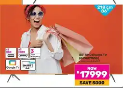 Game 86 UHD Google TV (86SUE9550) offer