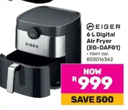 Game Eiger 6 L Digital Air Fryer (EG-DAF01) offer