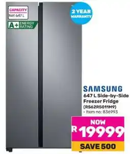 Game Samsung 647 L Side-by-Side Freezer Fridge offer