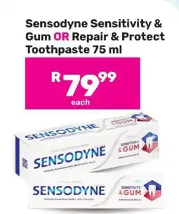 Game Sensodyne Sensitivity & Gum OR Repair & Protect Toothpaste 75 ml offer