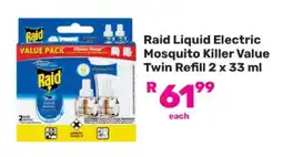 Game Raid Liquid Electric Mosquito Killer Value Twin Refill 2 x 33 ml offer