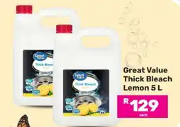 Game Great Value Thick Bleach Lemon 5 L offer