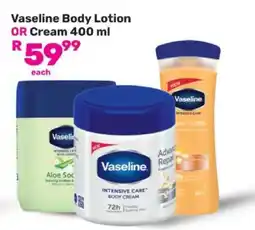 Game Vaseline Body Lotion or Cream 400 ml offer