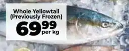 Food Lover's Market Whole Yellowtail offer
